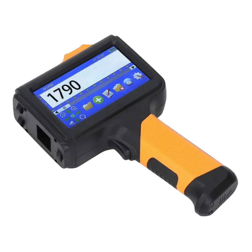 Codificadora inkjet portátil amarilla para impresión de fechas y lotes