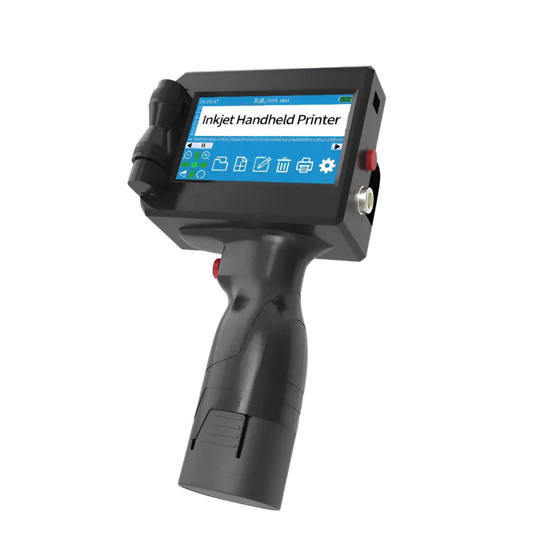 Codificadora inkjet portátil negra para impresión de fechas y lotes