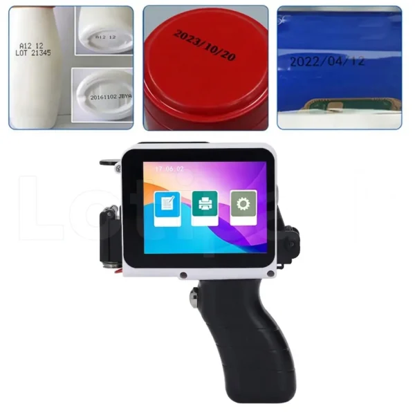 Mini codificadora portátil inkjet aplicaciones en diferentes productos