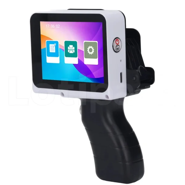 Mini codificadora inkjet portátil con vista posterior